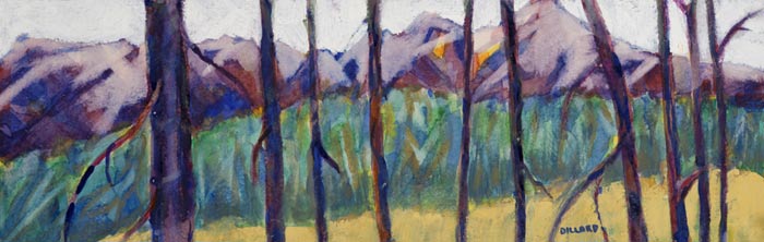 Peaks and Pines, painting by Annie Dillard